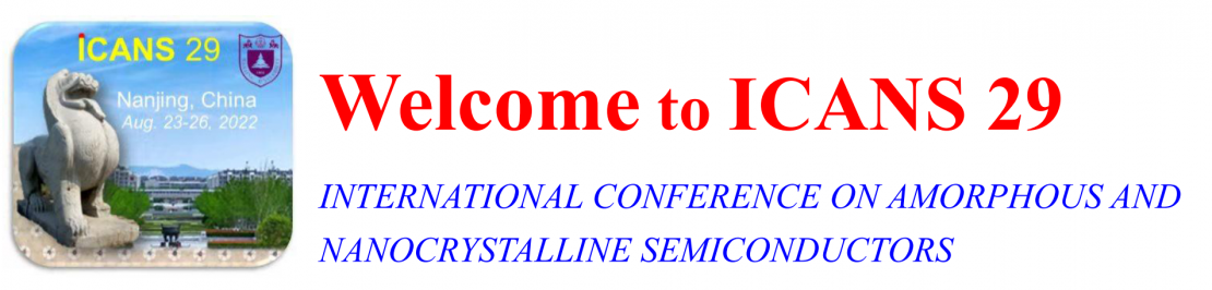 The 29th International Conference on Amorphous and Nanocrystalline Semiconductors