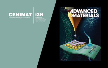 Capa da Revista Advanced Materials com trabalho de equipa CENIMAT|i3N