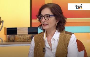 Professora Elvira Fortunato no programa "Esta Manhã", da TVI