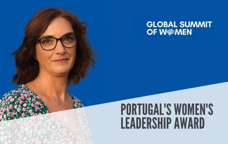 Elvira Fortunato, vencedora do “PORTUGAL'S WOMEN'S LEADERSHIP AWARD”