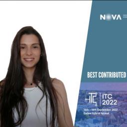 Maria Pereira vence ITC 2022 - Best Contributed Presentation Award
