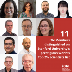 11 i3N Researchers Highlighted in Stanford’s 2024 Top 2% Scientists Ranking