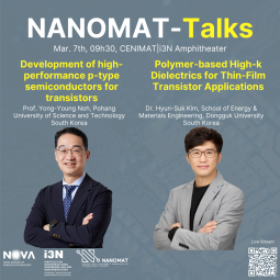 2nd NANOMAT-Talks | Mar. 7th, 09h30 | CENIMAT|i3N Amphitheater