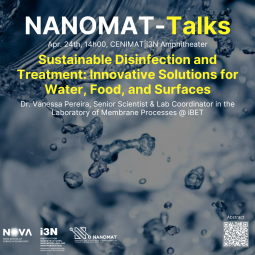 NANOMAT-Talks #7 | Sustainable Disinfection and Treatment: Innovative Solutions for Water, Food, and Surfaces