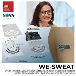 WE-SWEAT: Professor Elvira Fortunato leads new EUTOPIA project with breakthrough sweat-analysis technology