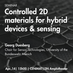 Seminar | Controlled 2D materials for hybrid devices & sensing 